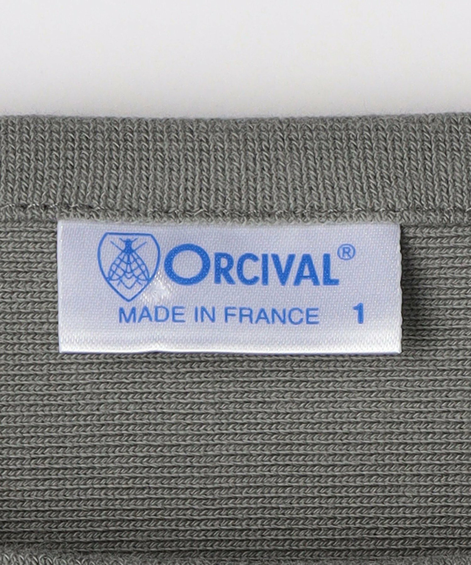 <ORCIVAL>ラッセル パネル ボーダー プルオーバー カットソー